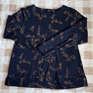 Croft & Barrow Extra Soft Floral Sweater